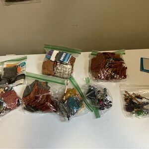 Lot Of Fortnite Action Figures, Building Materials And Weapon